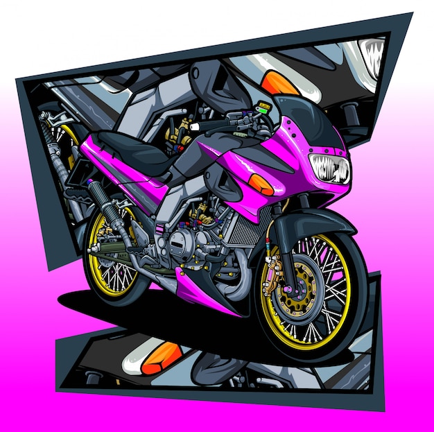 Vector motocicleta clásica