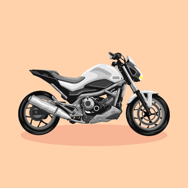 Motocicleta deportiva clásica para hombres Vector detallado colorido