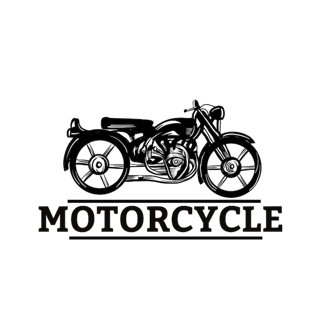 Motocicleta dibujada a mano