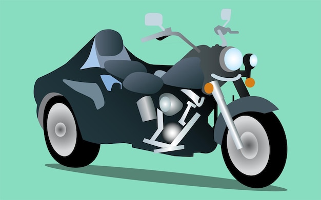 Vector motocicleta ilustración vectorial