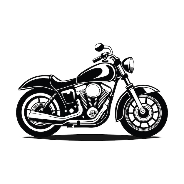 motocicleta motocicleta pesado real alto libre vector negro