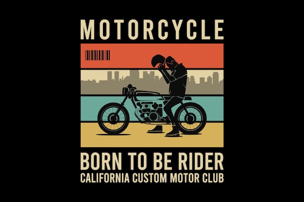 Motocicleta nacida para ser piloto, diseño estilo retro aguanieve