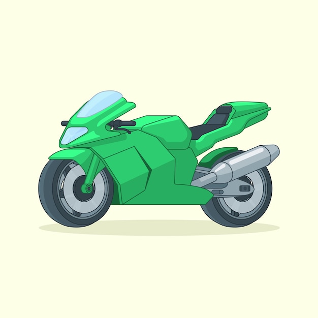 Vector motocicletas estilo plano