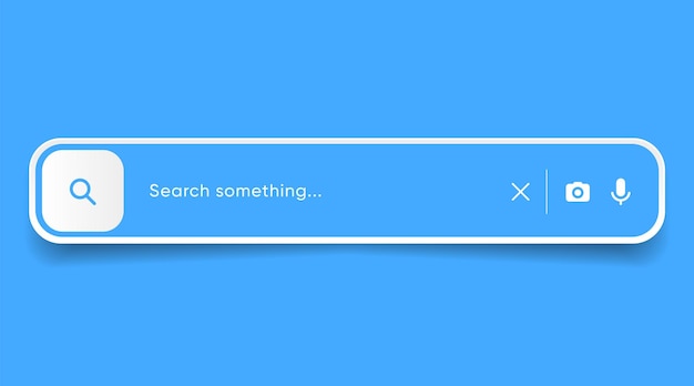 motor de búsqueda de navegador de Internet barra de búsqueda para ui aplicación móvil dirección de búsqueda y barra de navegación