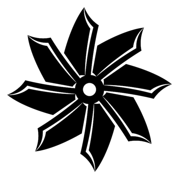 Motor de icono de tornillo de hélice o imagen de motor Tipo de enfriador de ventilador de aire Ilustración vectorial aislado sobre fondo blanco