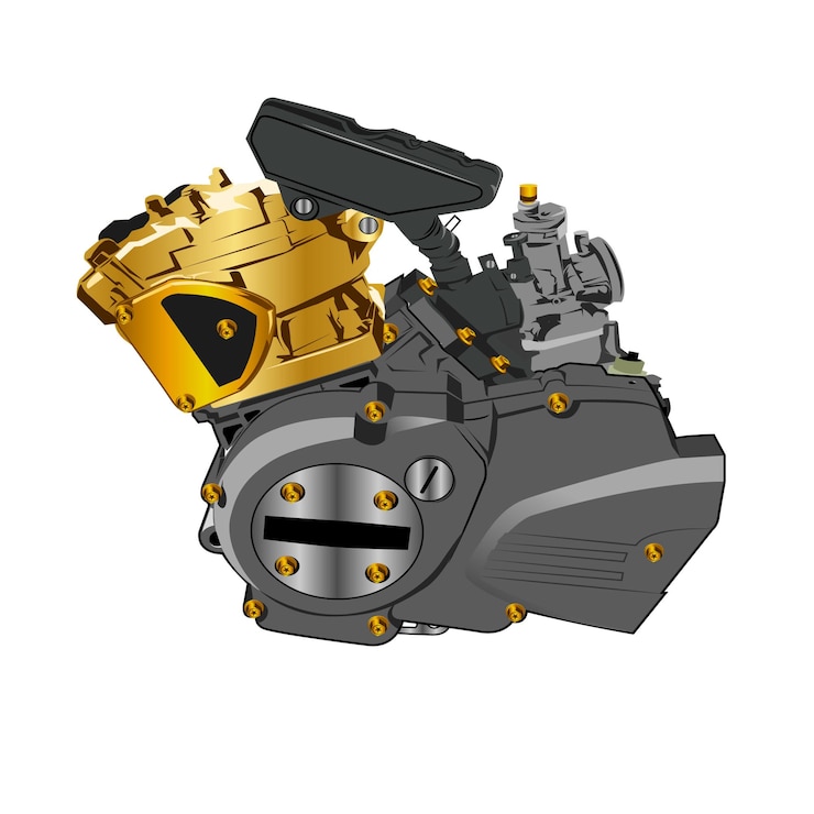 Vector motor de motocicleta