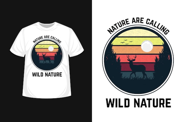 Mountai está llamando, diseño de camiseta de naturaleza salvaje.