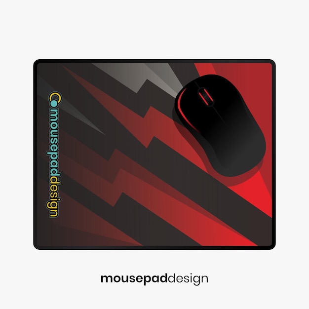 un mousepad con un diseño de ratón en él