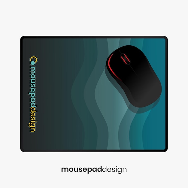 un mousepad con un diseño de ratón en él