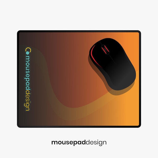 un mousepad con un diseño de ratón en él