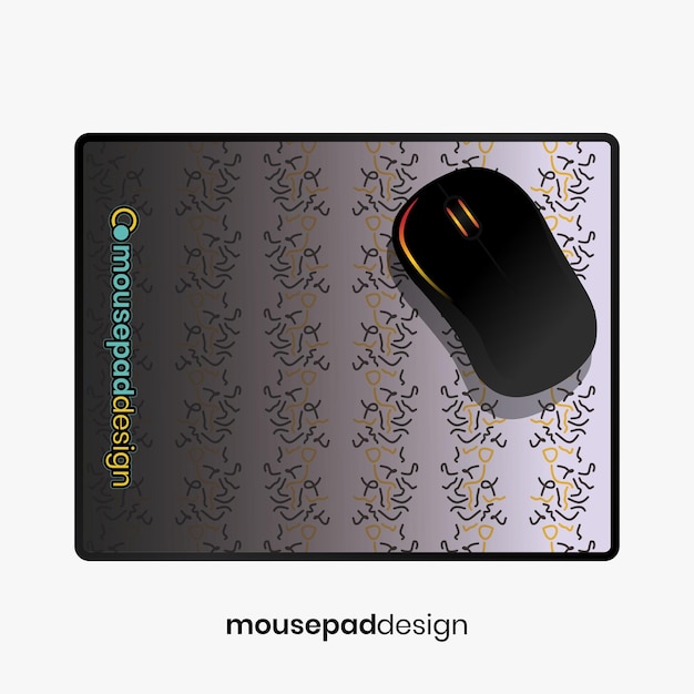 un mousepad con un ratón en él y un mouse en la pantalla