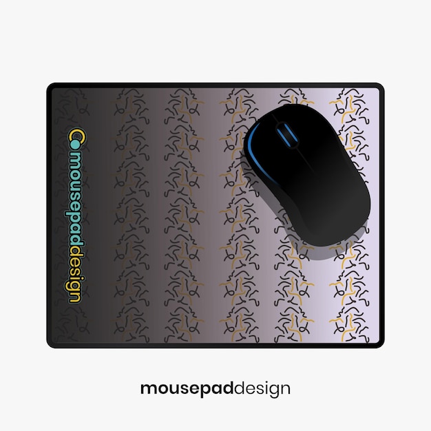 un mousepad con un ratón en él y un mouse en la pantalla