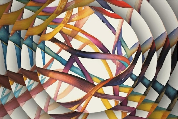 Mover líneas coloridas de fondo abstracto