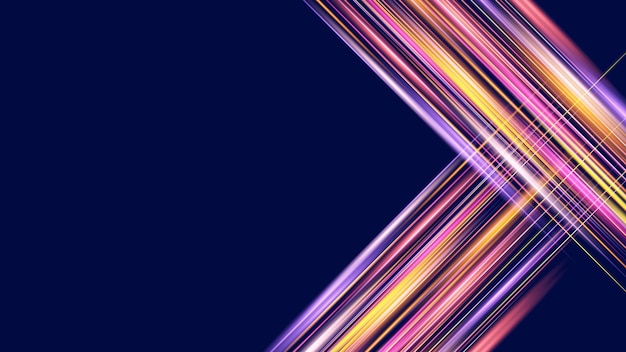 Movimiento de alta velocidad abstracto moderno Movimiento dinámico colorido sobre fondo azul Patrón de deporte de movimiento para el concepto de fondo de diseño de banner o póster