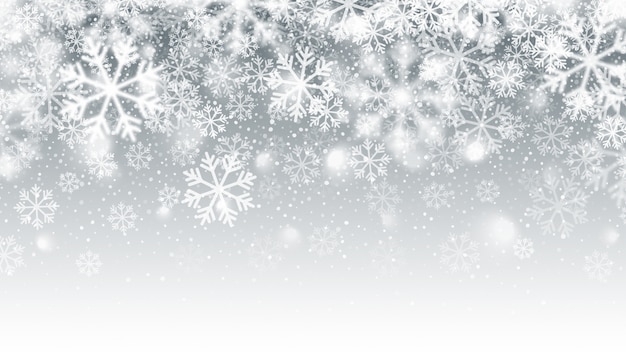 Movimiento borroso cayendo nieve efecto abstracto fondo