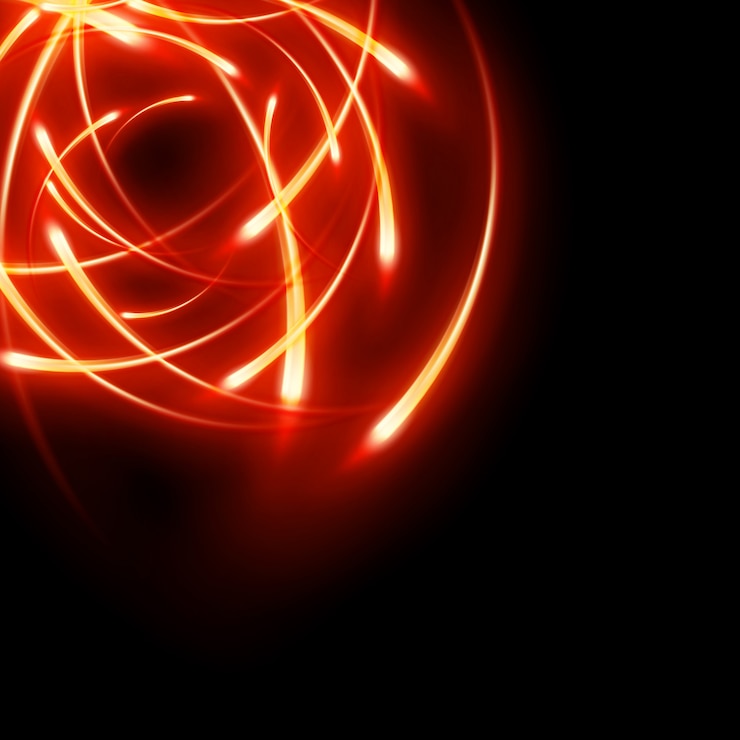 Vector el movimiento brillante abstracto futurista borró las curvas de luz de neón.