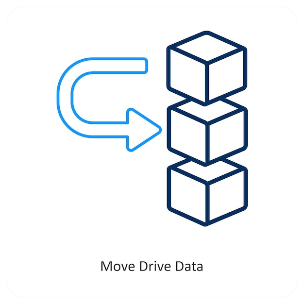 movimiento de datos de la unidad