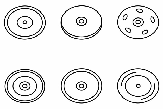 Movimiento dinámico del arte de la línea del disco