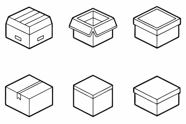 Movimiento dinámico de arte de línea PlyoBox