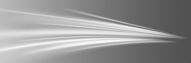 Movimiento dinámico de la velocidad y efecto de la línea de luz
