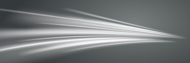 Movimiento dinámico de la velocidad y efecto de la línea de luz