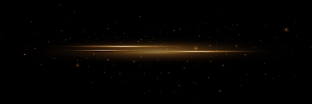 Movimiento del efecto de luz Líneas de efecto de velocidad en un fondo negro