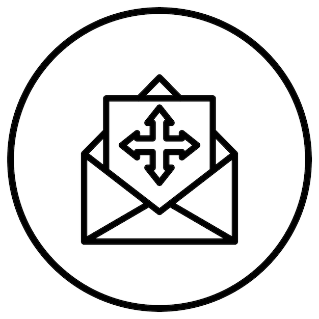Movimiento de la ilustración del diseño del icono vectorial