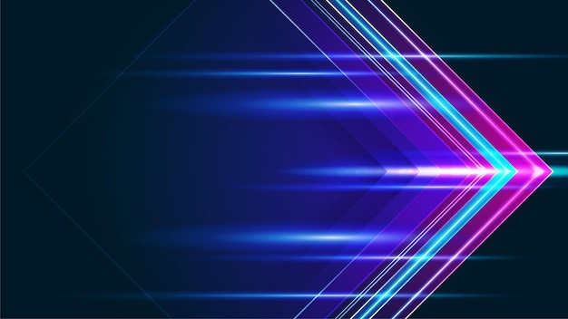 Movimiento moderno abstracto de alta velocidad Movimiento dinámico colorido sobre fondo azul Patrón deportivo de movimiento para banner o concepto de fondo de diseño de cartel