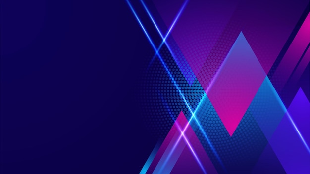 Movimiento moderno abstracto de alta velocidad Movimiento dinámico colorido sobre fondo azul Patrón deportivo de movimiento para banner o concepto de fondo de diseño de cartel