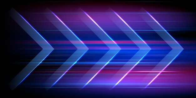 Movimiento moderno abstracto de alta velocidad Movimiento dinámico colorido sobre fondo azul Tecnología de movimiento