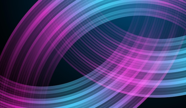 Movimiento moderno abstracto de alta velocidad Patrón tecnológico futurista para el concepto de fondo de diseño de pancartas o carteles Vector Rutas de luz de movimiento dinámico en fondo azul oscuro