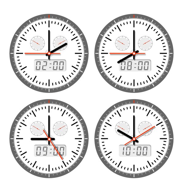 Vector movimientos y relojes