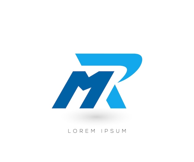 MR Lettermark Logo - Modern and Minimalist Branding