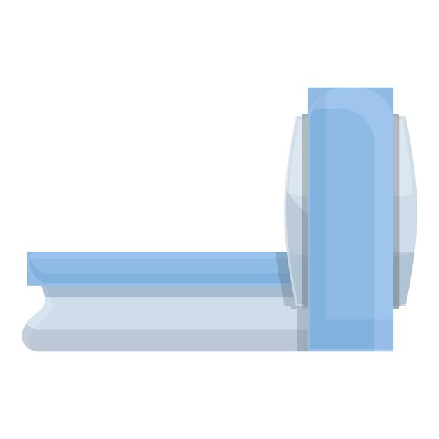 Mri radiología icono dibujos animados vector Resonancia magnética Máquina médica