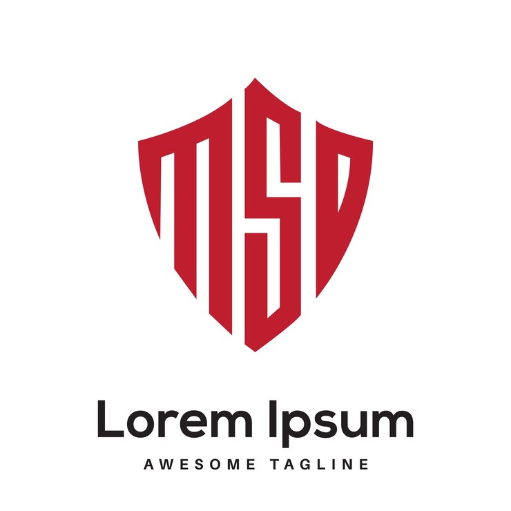 Vector msd último diseño de logotipo