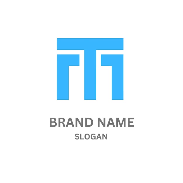 MT237 Diseño del logotipo de la letra MT