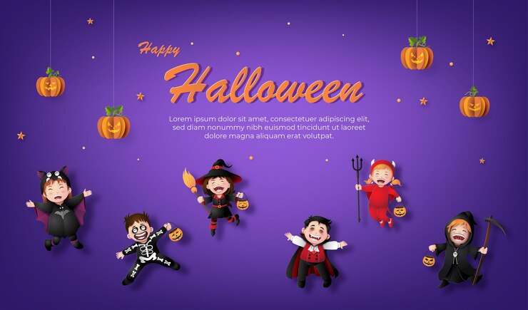 Mucha diversión y alegría de Halloween