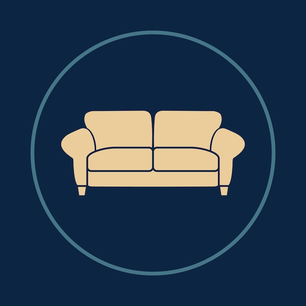 Muebles icono útil abstracto vectorial de moda ilustraciones de arte de colores diseño de fondo