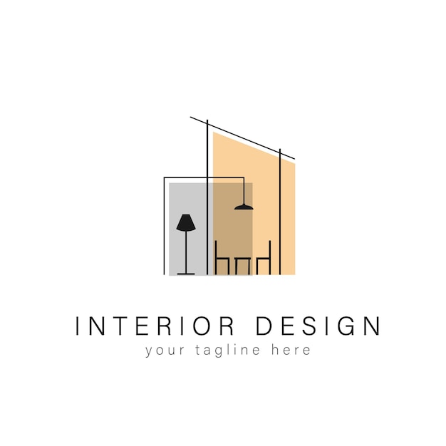 Muebles interiores logo bienes raíces