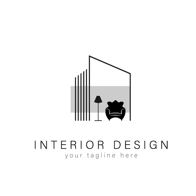 Muebles interiores logo bienes raíces