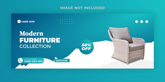 Muebles de lujo para la venta Propiedad y portada de Facebook o publicidad comercial plantilla de volante a4