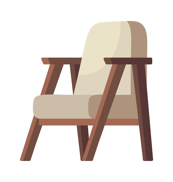 Muebles modernos Sillón cómodo Ilustración vectorial