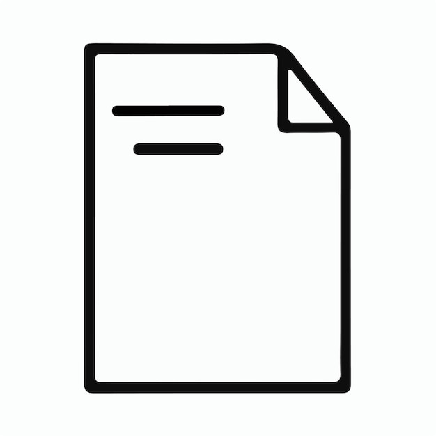 se muestra un archivo en blanco y negro con un fondo blanco