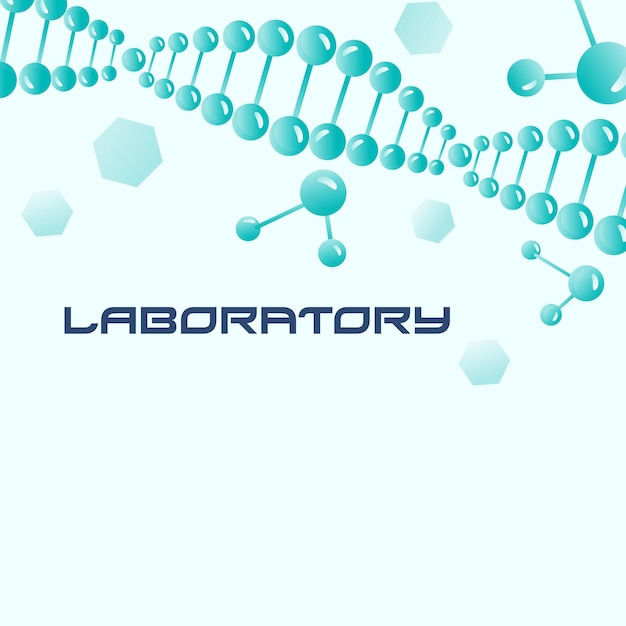 muestra del cartel para el laboratorio médico