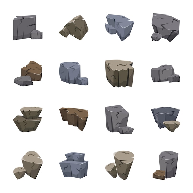 Se muestra un conjunto de rocas con los números 1, 2, 2 y 3, 5, 5, 5, 5, 5 y 5.