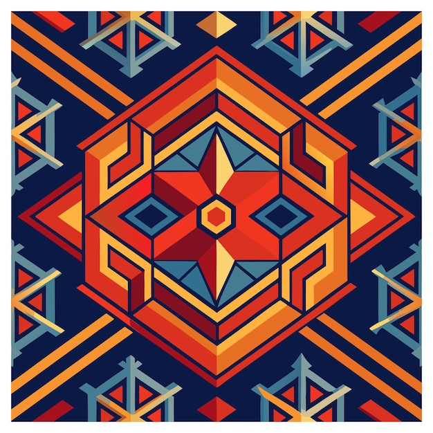 se muestra un diseño colorido sobre un fondo negro