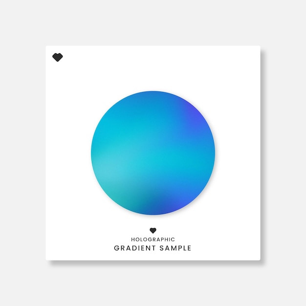 Muestra de diseño de fondo degradado holográfico colorido vector gratuito