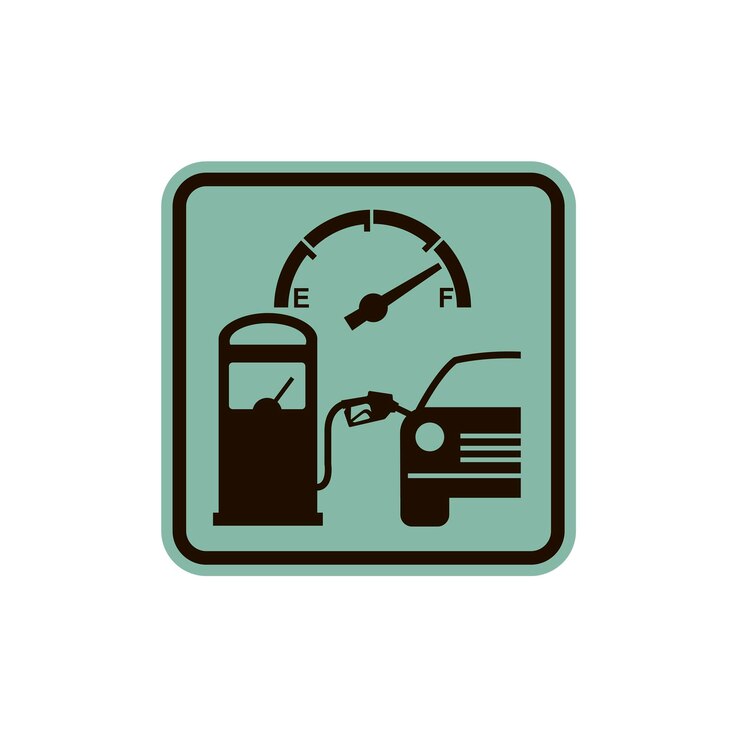 Vector muestra de la gasolinera