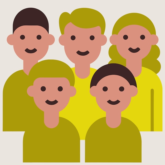 se muestra un grupo de hombres con diferentes expresiones faciales