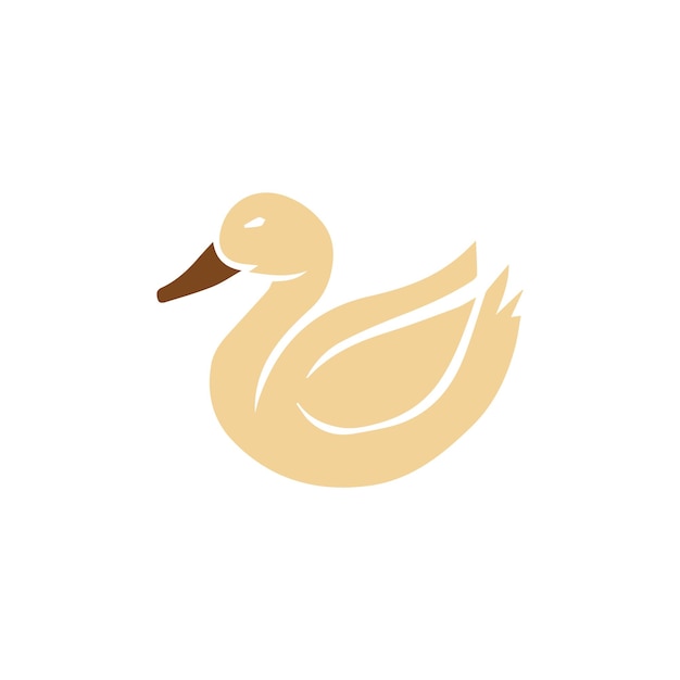 Se muestra un pato con la cara amarilla sobre un fondo blanco.
